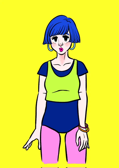 #お絵描き #イラスト #女の子 #レトロ #ファッション #ヘアスタイル #本の挿し絵のお仕事したい #広島在住 #広島在住イラストレーター #nostalgia #retro #retrostyle #japanesegirl