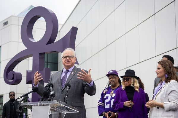 ICYMI: Tim Walz at Paisley Park, dedicating a highway to Prince.