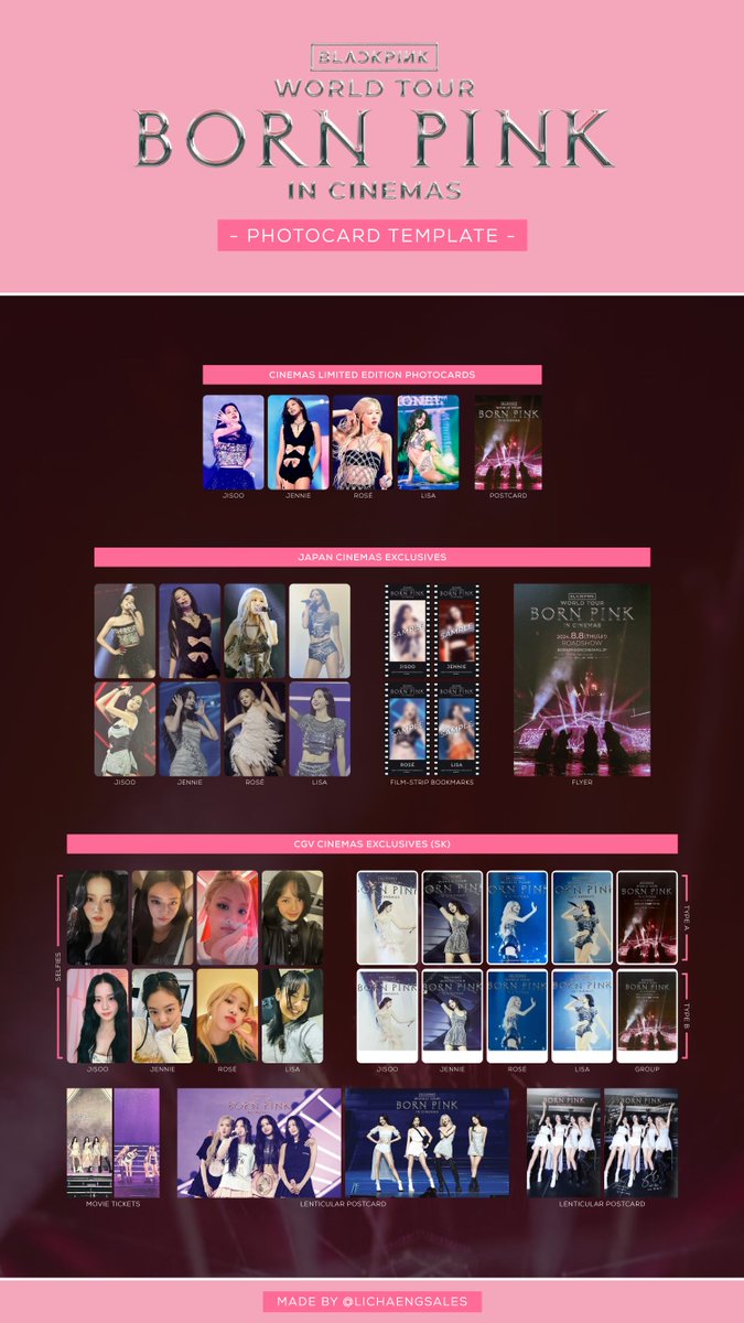 UPDATE: BLACKPINK World Tour [BORN PINK] in Cinemas group/OT4