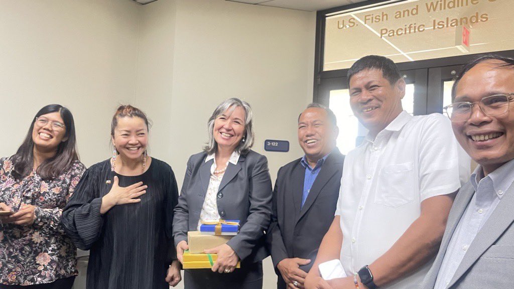 AsstSecCantor's tweet image. Had an incredible experience meeting study tour participants from the Philippines! It was a fantastic opportunity to share best practices and discuss how we build environmental law enforcement capacity in large-scale Marine Protected Area management.