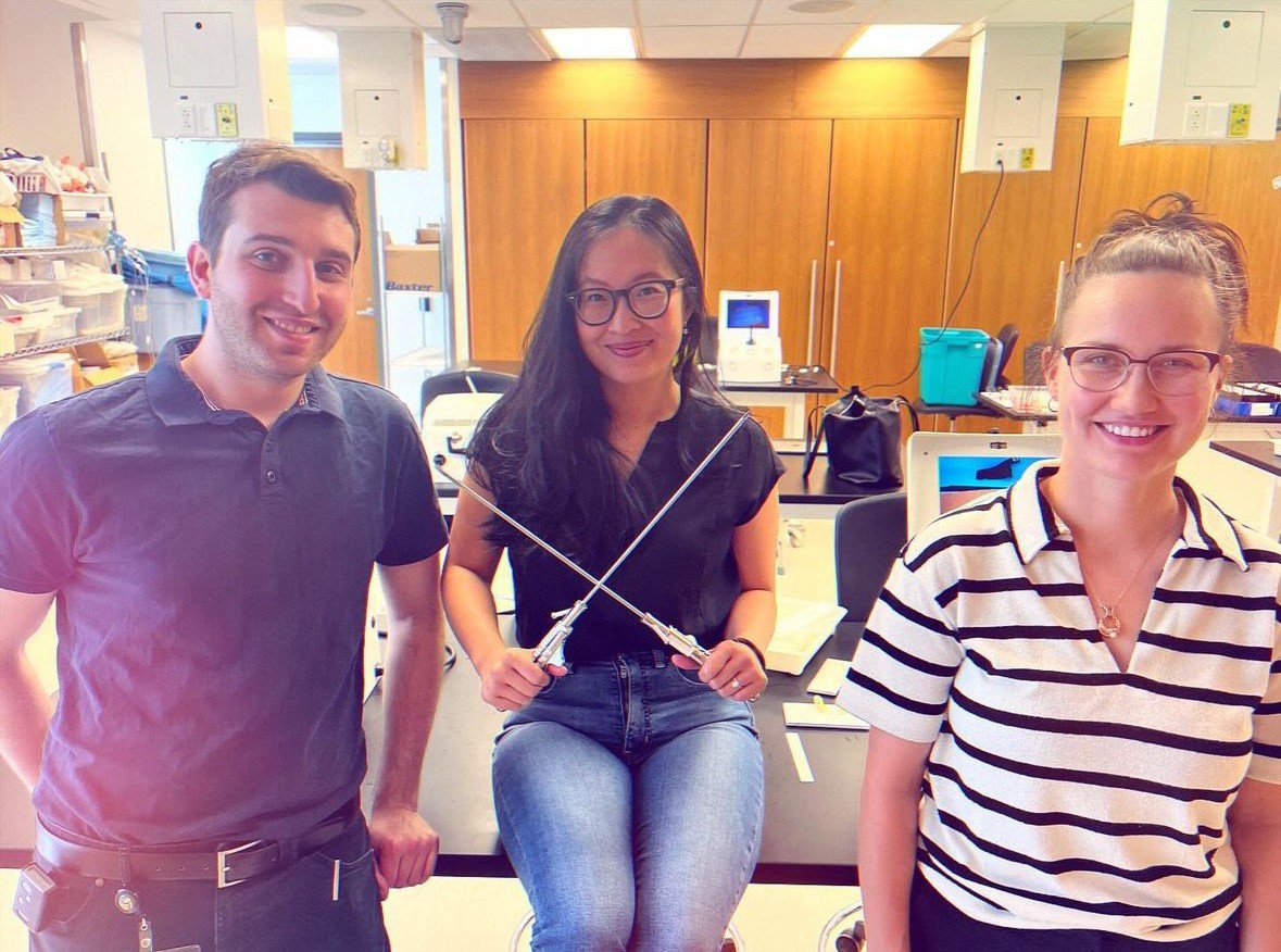 Our suturing competition's top three were Matthew Snow, Julie La and Kelly Brennan 🏆