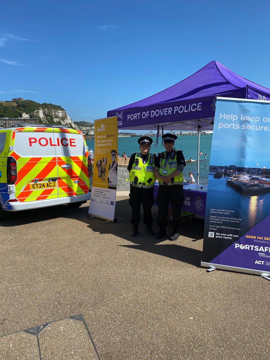 Port_of_Dover's tweet photo. Thank you to everyone who came today to the Summer Safety event hosted by @DoverDC at the Dover Seafront Promenade βοΈπ
#PortOfDover #Dover #SafetyEvent #WaterfrontEvent https://t.co/Zk4efbVjbC
