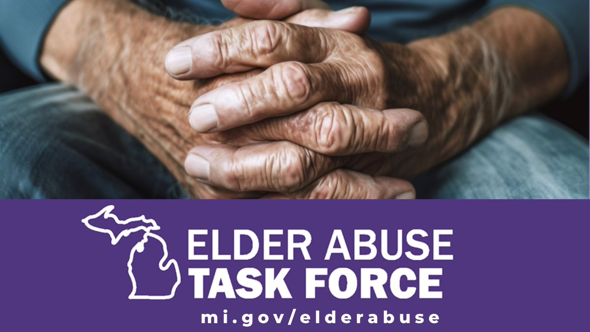 MIAttyGen's tweet photo. More than 73,000 older adults in Michigan are victims of elder abuse, most of which goes unreported. AG Nessel established the #ElderAbuseTaskForce to combat this issue. Learn the signs of neglect & exploitation. Report abuse. #EATF #ElderAbuse #ProtectSeniors https://t.co/jcDUQxp31L