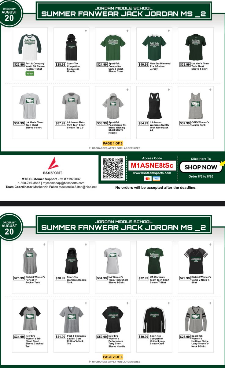 FultonOfTeachin's tweet photo. @JordanNISD Spirit Wear is here!!! Order yours before it is too late! 

https://t.co/nLzmFRhKde https://t.co/nziXQpQ9V1