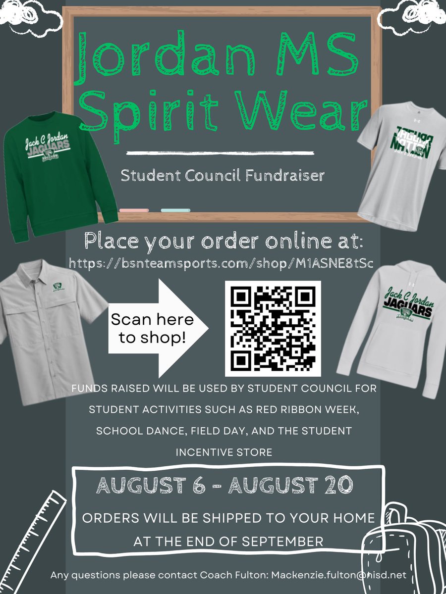 FultonOfTeachin's tweet photo. @JordanNISD Spirit Wear is here!!! Order yours before it is too late! 

https://t.co/nLzmFRhKde https://t.co/nziXQpQ9V1