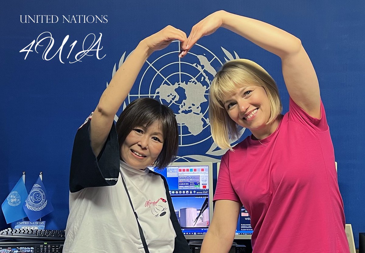 arcdxc's tweet photo. R1BIG YL RAISA and JP3AYQ YL Mayumi AS GUEST OPERATORS ON 4U1A CLUB STATION on Aug.06.2024
#ham #hams #hamr #hamrad #hamradio #amrad #amateurradio #amateuradio #CQDX #CQYL #YL #YLOp #DX #CQ #Radio #ARCDXC #4U1A #UNRadio #UN #UNClub #VIC #VICREC #R1BIG https://t.co/dTyZOA3H4g