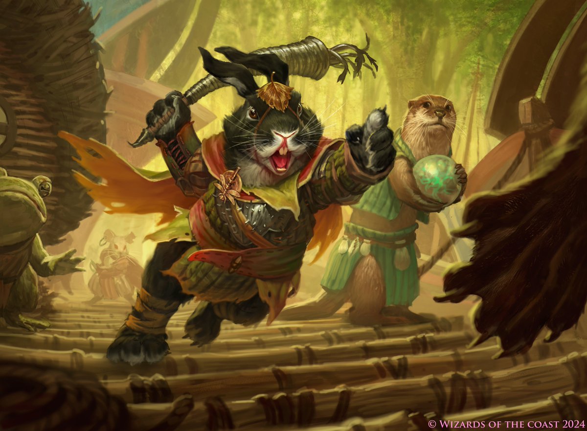 "Byrke, Long ear of the law"
My personal favorite of the #MTGBloomborrow set, was very fun painting this one,
Hope you like it!

Art Direction Zack Stella
#MTG #MTGART