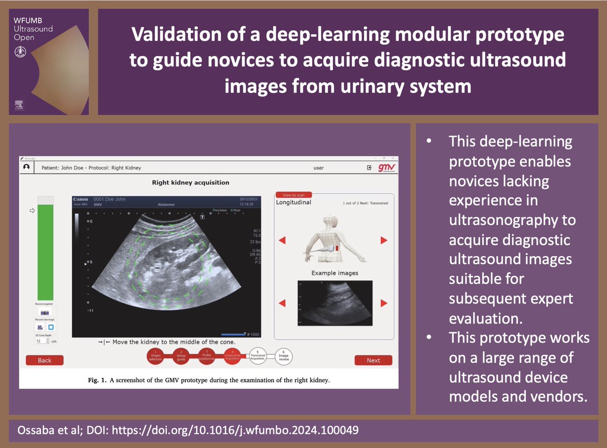 WFUMBOpen's tweet photo. 📄 Validation of a deep-learning modular prototype to guide novices to acquire diagnostic ultrasound images from urinary system 📄

Silvia Ossaba et al

Read it at: https://t.co/4lR49gA5Wq

Submit your article at: https://t.co/Ib6dijnbR0

#WFUMB #ultrasound #deeplearning https://t.co/MPkQhVJKTt