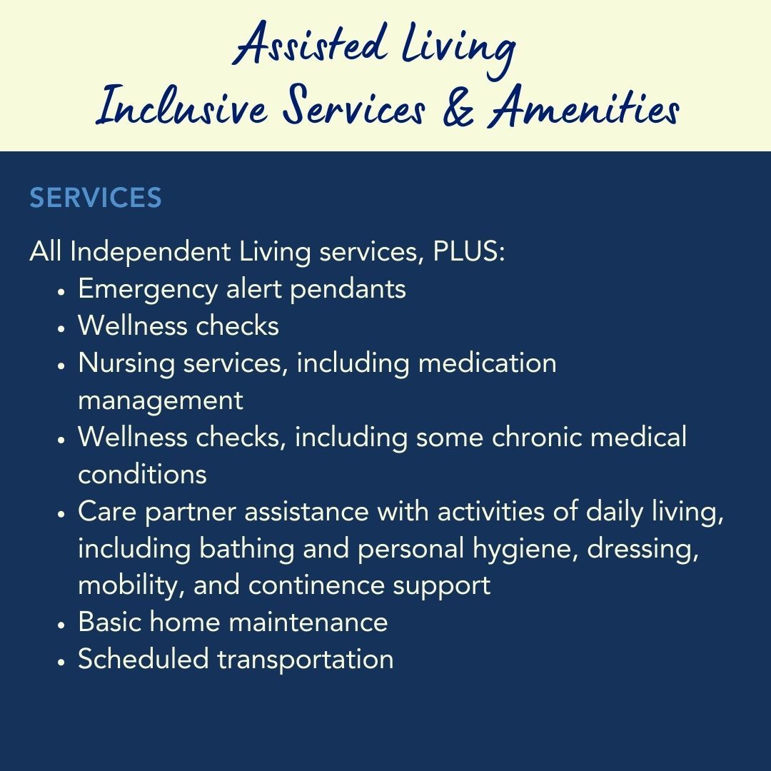 AbesGardenComm's tweet photo. Benefit from all the same activities &amp; as #independentliving, AND rest assured knowing you have the support you need to live the life you love. Learn about #assistedliving at https://t.co/LmsZ1MJqVY👈

Ready for a tour? Contact Courtney at 615.467.6903 or crobinson@abesgarden.org https://t.co/Afo0YU8zMk