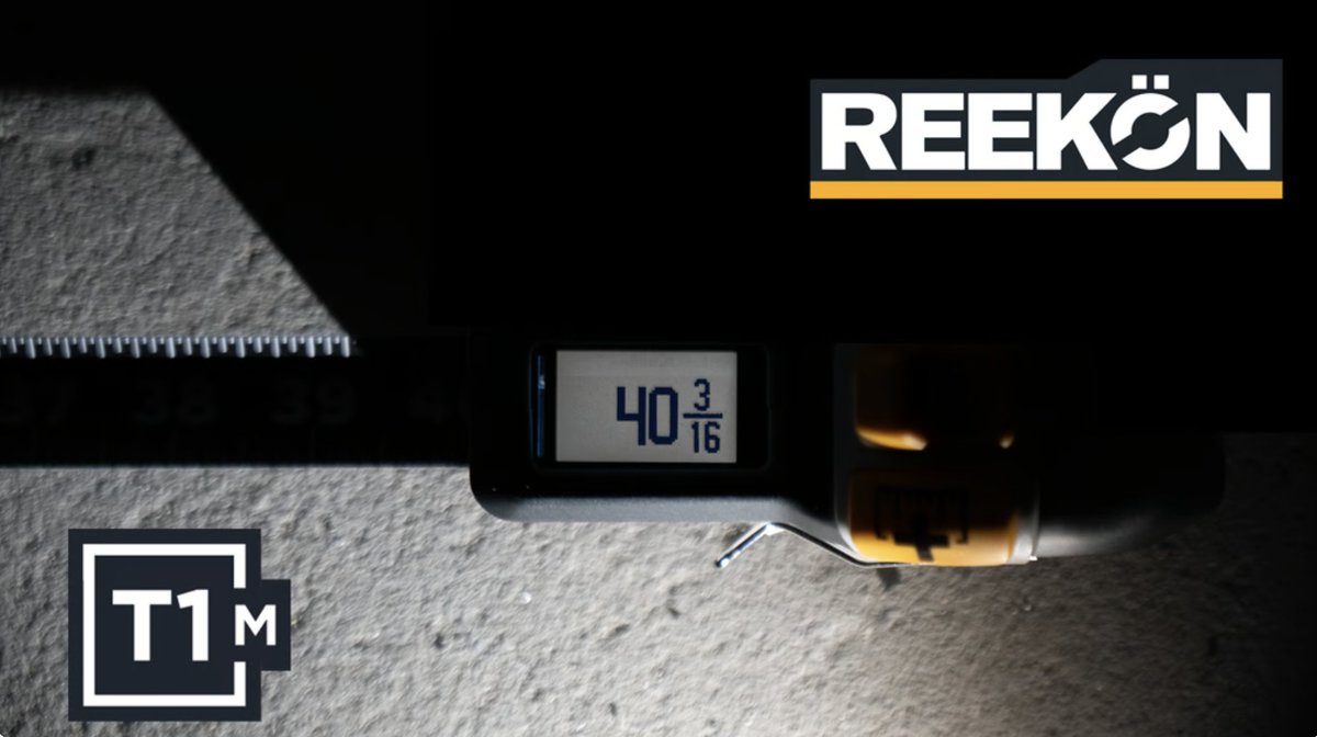 Something BIG* is coming. reekon.xyz/T1M

Join us September 3rd at 7pm EST for the grand unveiling of the T1M Utility Digital Tape Measure and see what the next generation of construction tools can do to upgrade your construction site or home improvement project.