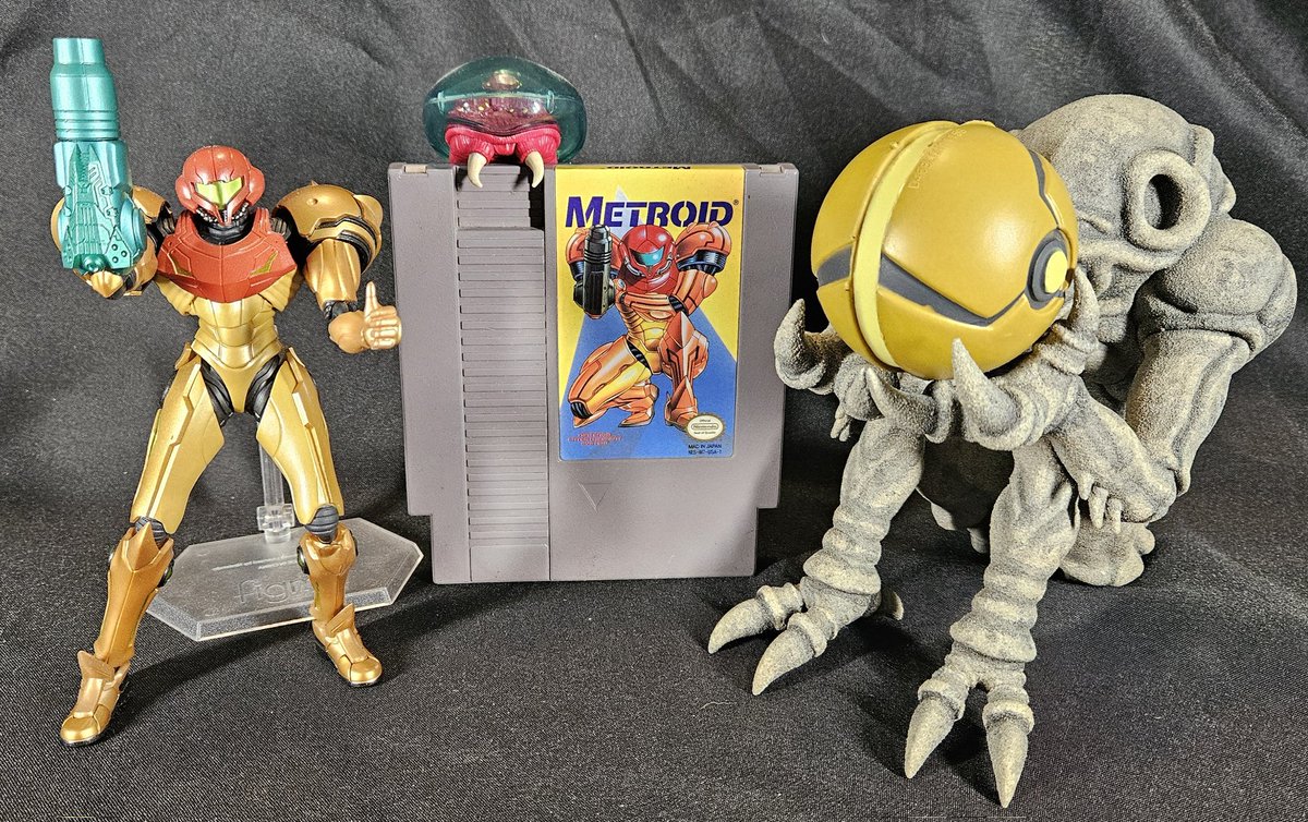MetroidDatabase's tweet photo. HAPPY METROID DAY!
Metroid for NES in North America was released today, 38 years ago. How old were YOU when you first played Metroid on NES? #samus #metroid https://t.co/luNW4y40yd