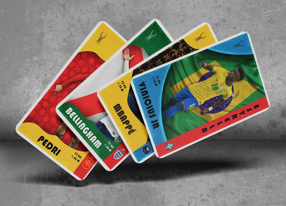 CallMeKara_tw's tweet photo. ¿Qué torneo de fútbol no tiene sus cartas coleccionables? Pues aquí las del Mundial 2030! https://t.co/D3I8Ous9Gx