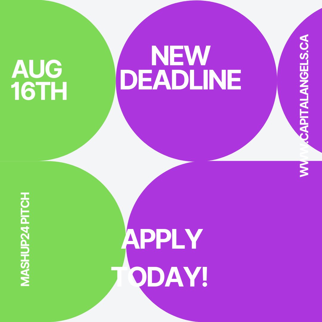CapitalAngels's tweet photo. Due to great weather we’ve called a beach day pushing the #MASHUP24 selection meeting. That means we have room to extend pitch applications to 16 August
Founders will be in FINE company on the stage, and at the alfresco lunch with judges and speakers.
https://t.co/hi4EB0ya7f https://t.co/yl9zI2VX40