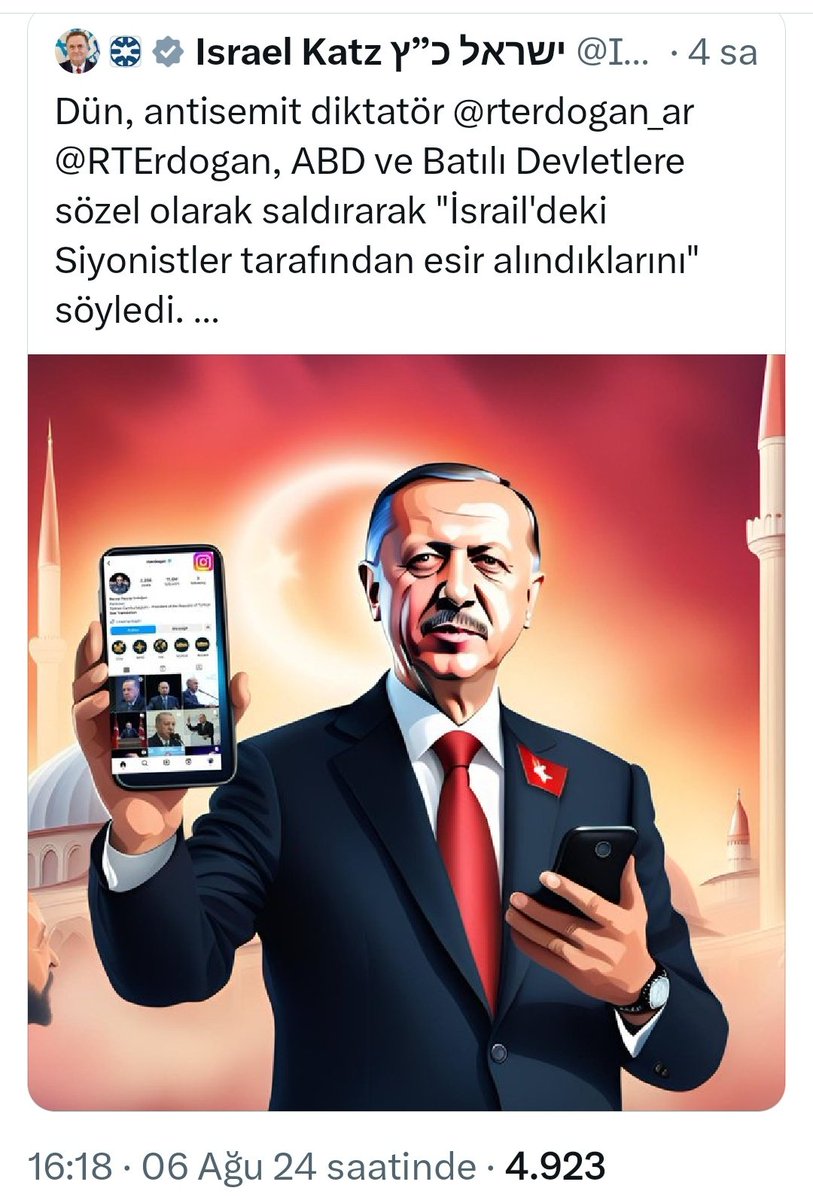 haciykk's tweet photo. 10 ayda 40 bin sivili bombalarla katleden İsrail'in Dışişleri Bakanı, Türkiye Cumhurbaşkanı'na "diktatör" diyor.
Muhalefet belediye başkanlarını etiketleyerek bir taşla birkaç kuş vurmaya kalkıyor.
Hakan Fidan'ın "tasmalarını tutun" derken neyi kastettiği daha iyi anlaşılıyor. https://t.co/3lZM4YQkve