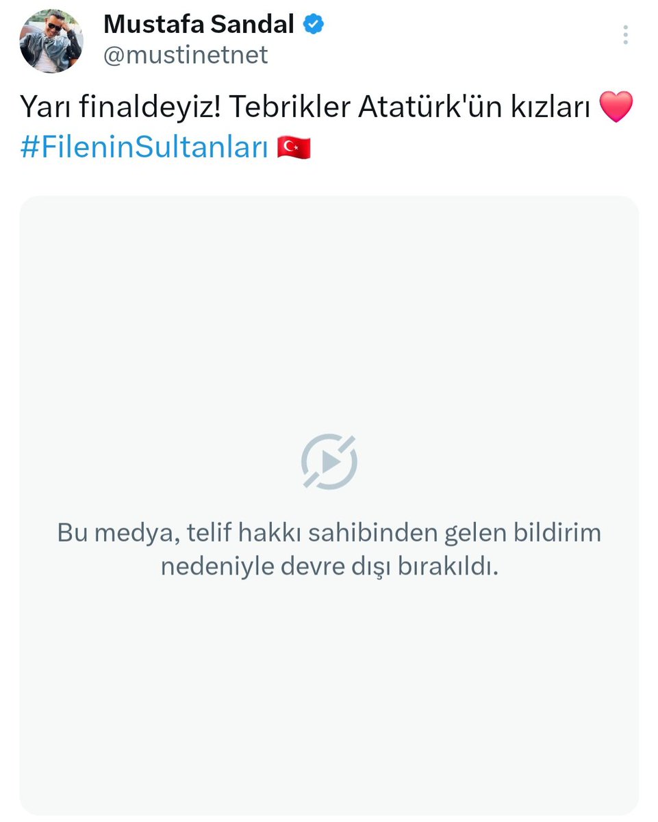 Mustafa Sandal tweet media