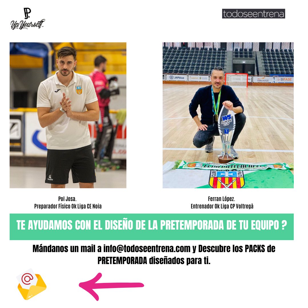 👉La PRETEMPORADA es un periodo CLAVE para la preparación del EQUIPO👉Desde todoseentrena by <a href="/ferranlop75/">ferran lópez</a> y con la colaboración de <a href="/poljosa/">PJ</a> (Preparador Físico Profesional) te ayudamos a diseñar una pretemporada TOP💪
👉Escríbenos a info@todoseentrena y descubre como conseguirla.
