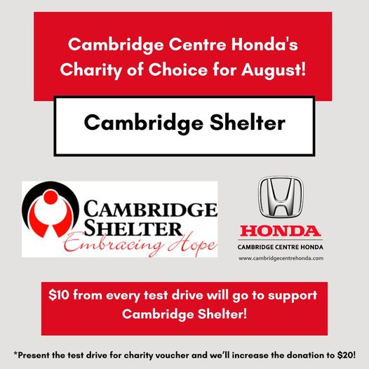 camb_shelter's tweet photo. Time to test drive a Honda!
Full details π https://t.co/PtoKQWvi5z
Present this voucher before you take your test drive, and @Cambridgehonda will increase the donation to $20! Thank you to all our supporters who test drive a vehicle THIS MONTH!
#testdriveforcharity #CCHCares https://t.co/o5VMPhze1x