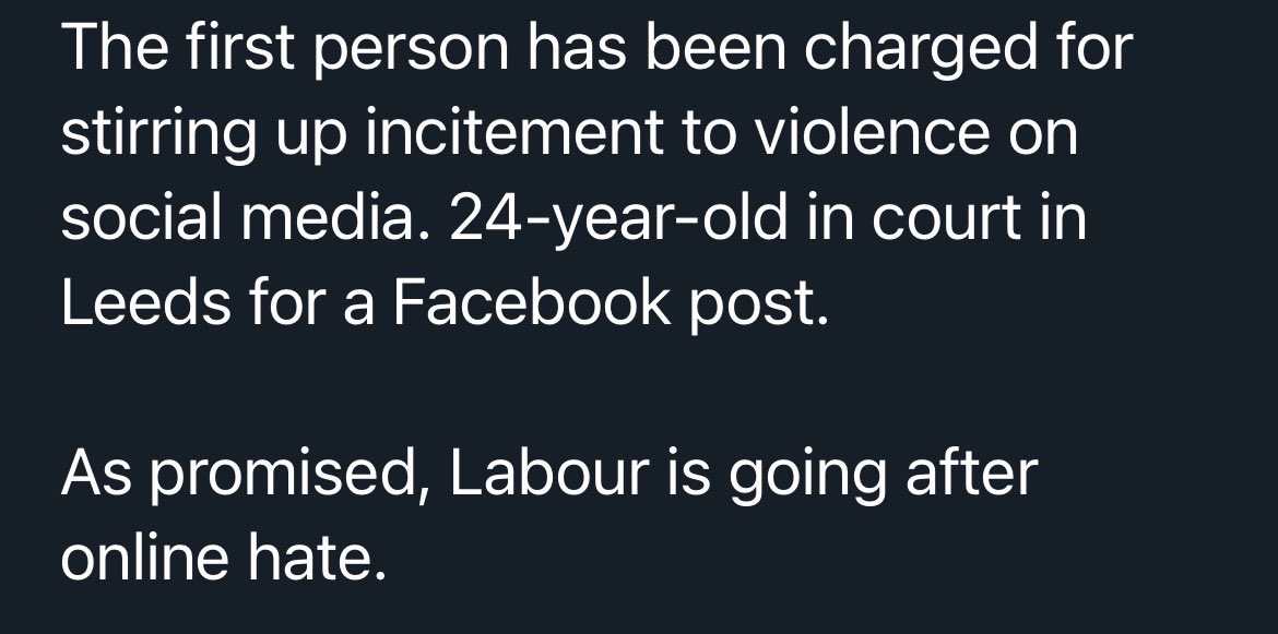 Never_Ever_Tory's tweet photo. Very good news. Well done @Keir_Starmer!

#UKRiots https://t.co/CWuZrd0vKC