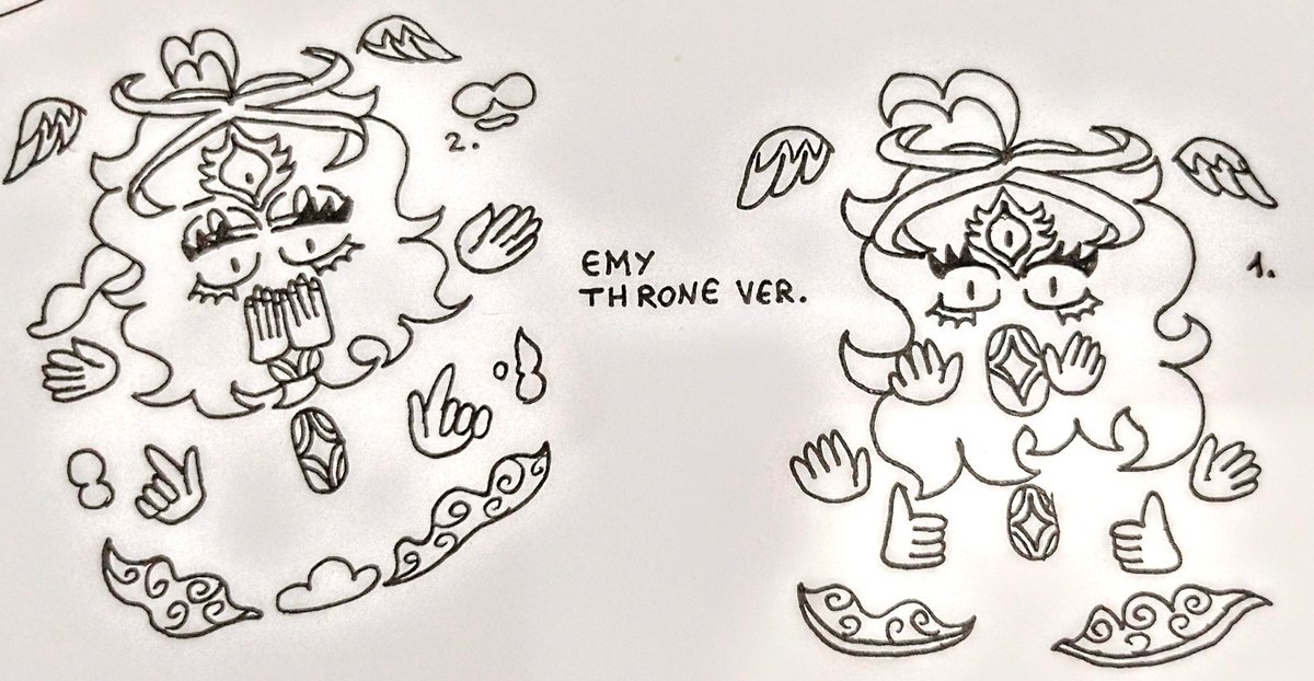 MaieseNoemi's tweet photo. I got so much smitten by the Throne stage of angels, so I decided to make some sketches Emy in Throne versions
#pizzatowerau #helltower #au #oc https://t.co/mFaZdDXDfx