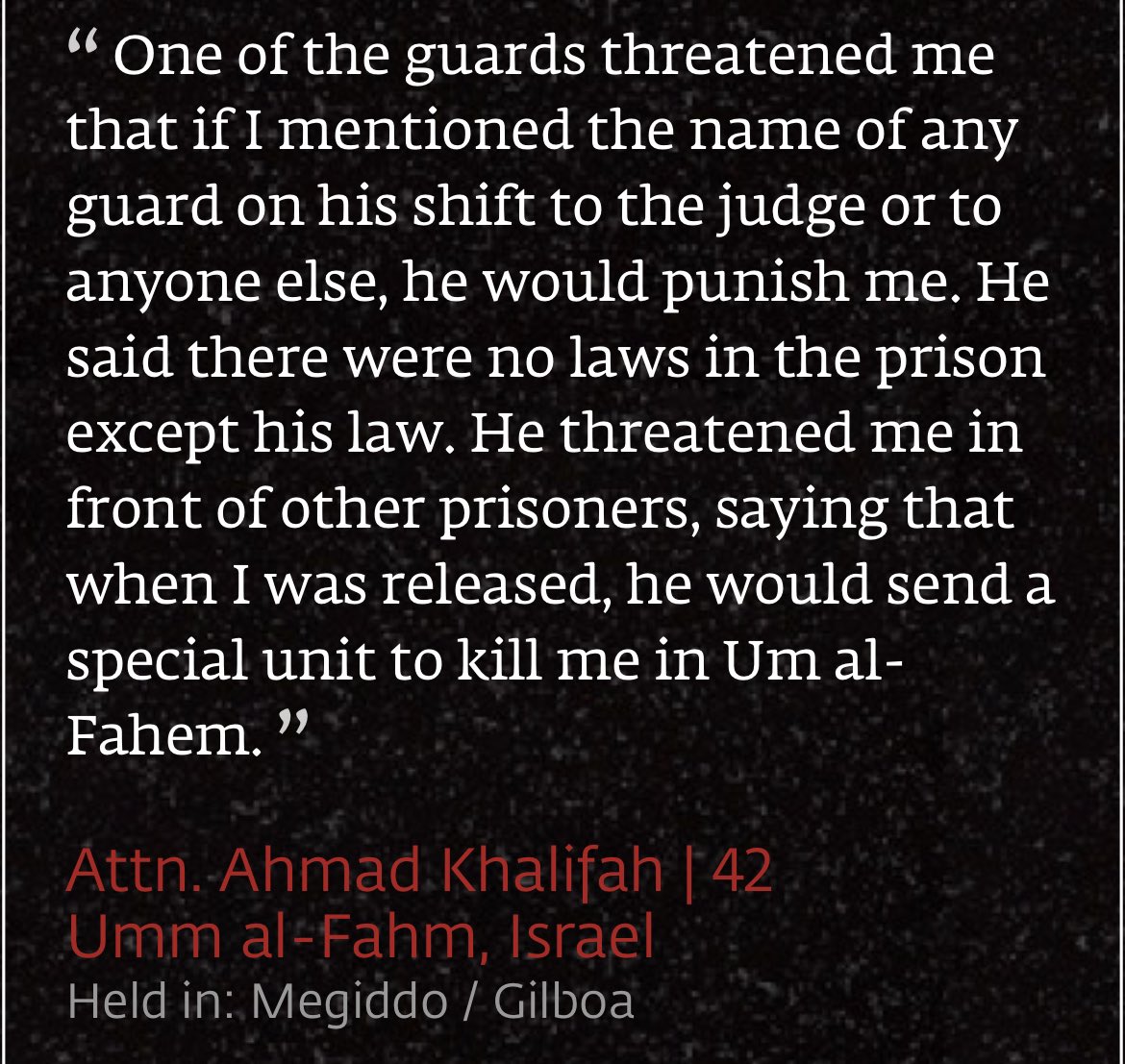 shaabiranks's tweet photo. The testimonies collected by @btselem in their new report on the Israeli torture camps are even worse than you could imagine https://t.co/Bz16u3IDTr https://t.co/Bg1WuPJLzs