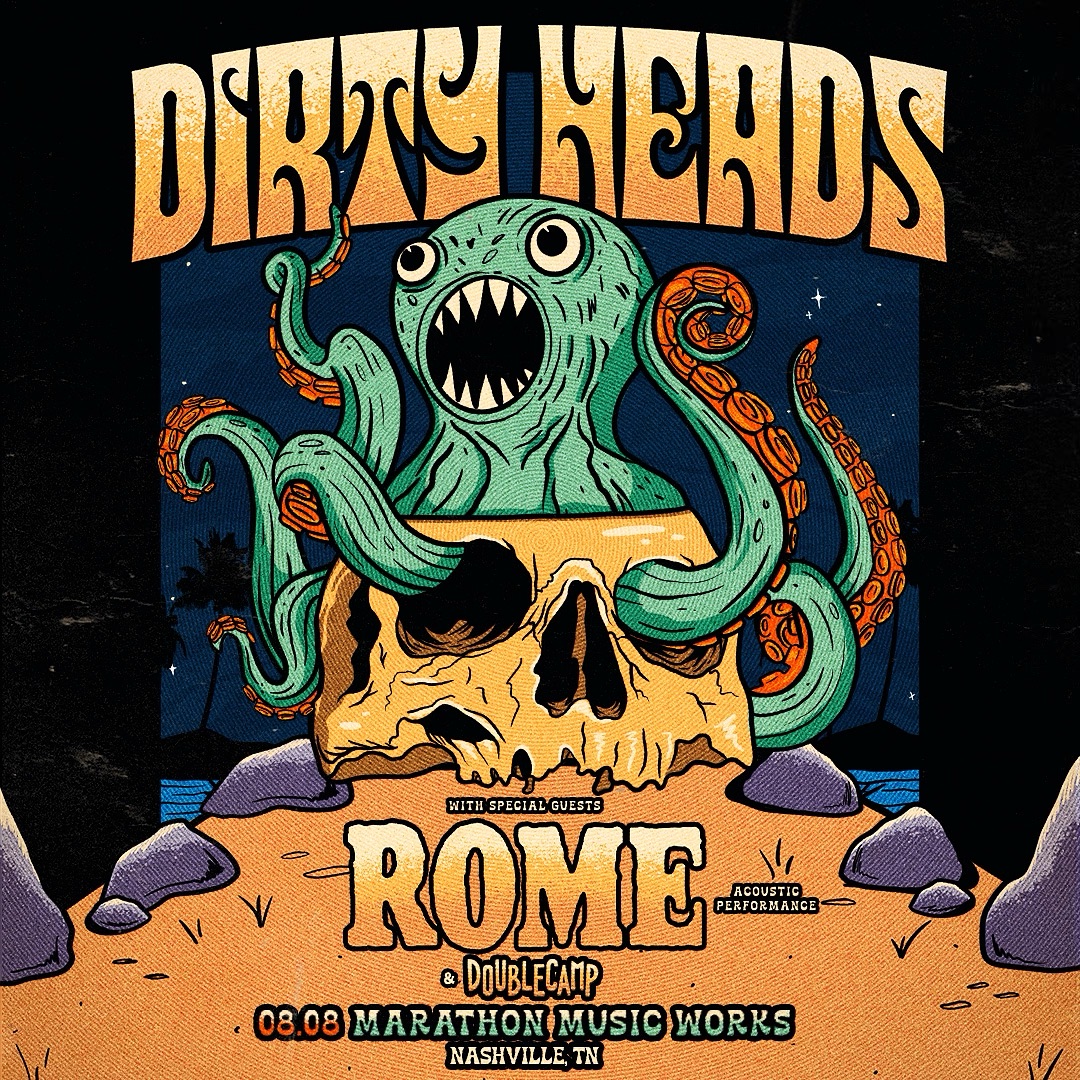 We're so excited to see ROME live in concert with Dirty Heads this week in Nashville. He's joining them for a special acoustic performance at Marathon Music Works on Thursday night.