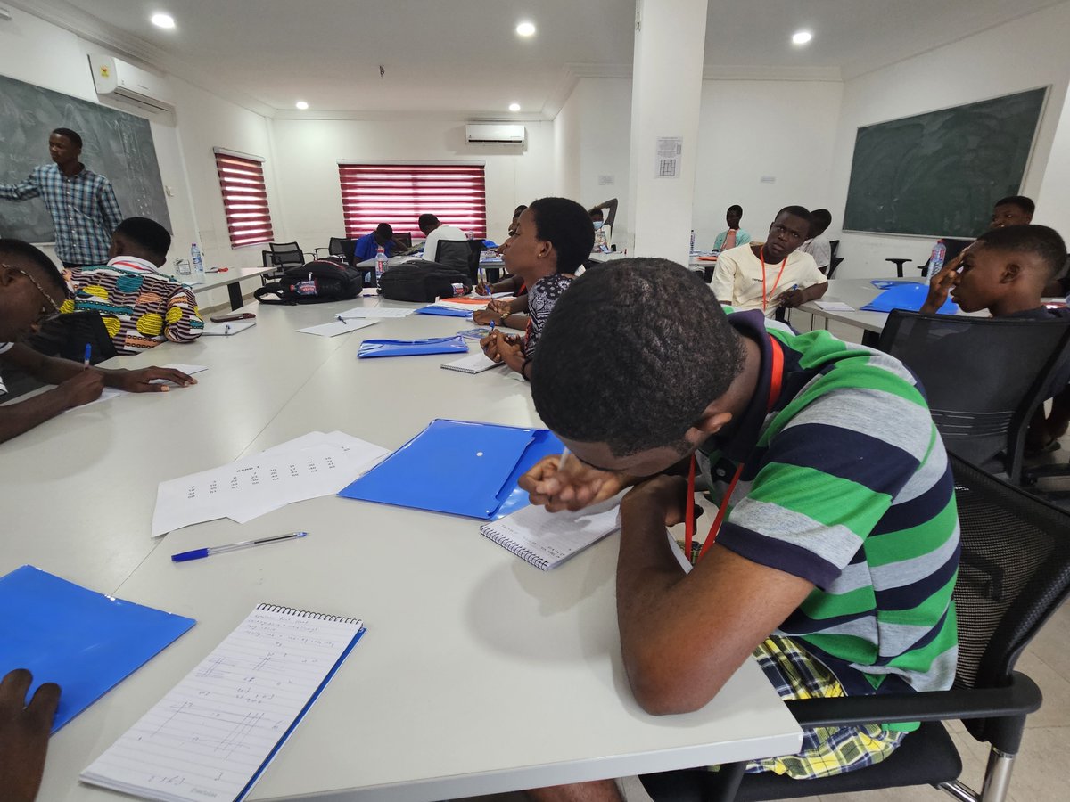 ghaidems's tweet photo. The 2024 Allotey Maths Camp is in full swing! Our passionate volunteers  are igniting mathematical curiosity in our participants. Stay tuned as  we witness the birth of future problem solvers and math explorers!  #AlloteyMathsCamp#MathMagic#STEMSuperstars https://t.co/n98Fildj0M