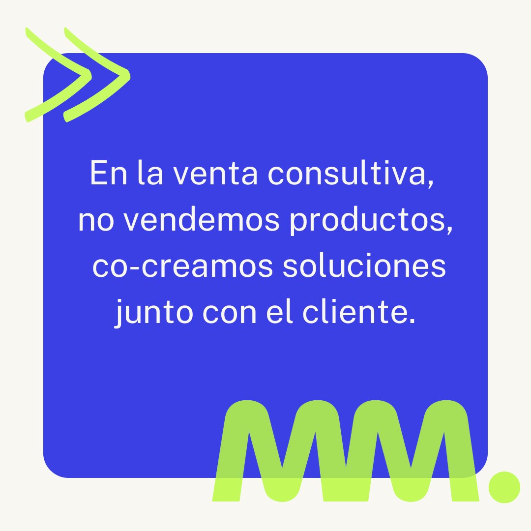 Las soluciones nacen de descubrimientos, análisis profundos y un enfoque a medida por cliente, industria y particularidad. Si el cliente no está inmerso en la co-creación, las soluciones no trascienden y la venta consultiva tampoco
#VentaConsultiva 
#VentadeSoluciones
#salesbumm