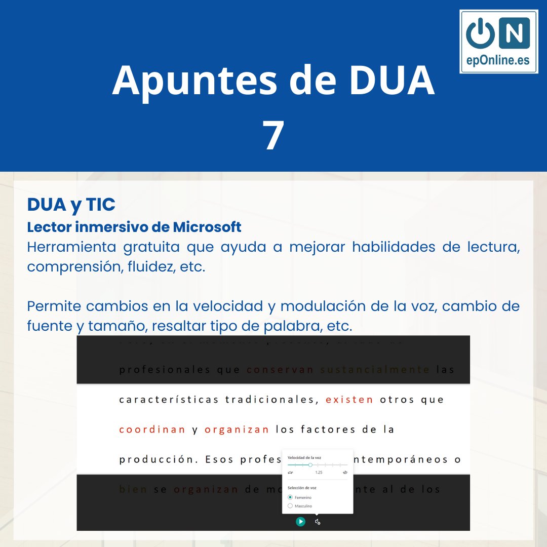 AcademiaEPO's tweet photo. Aprende más con nosotros. Todos los martes, DUA en EPO.
#DUA #oposicionesdocentes #magisterio #secundaria #LOMLOE #EPO https://t.co/IJMPFyxv0p