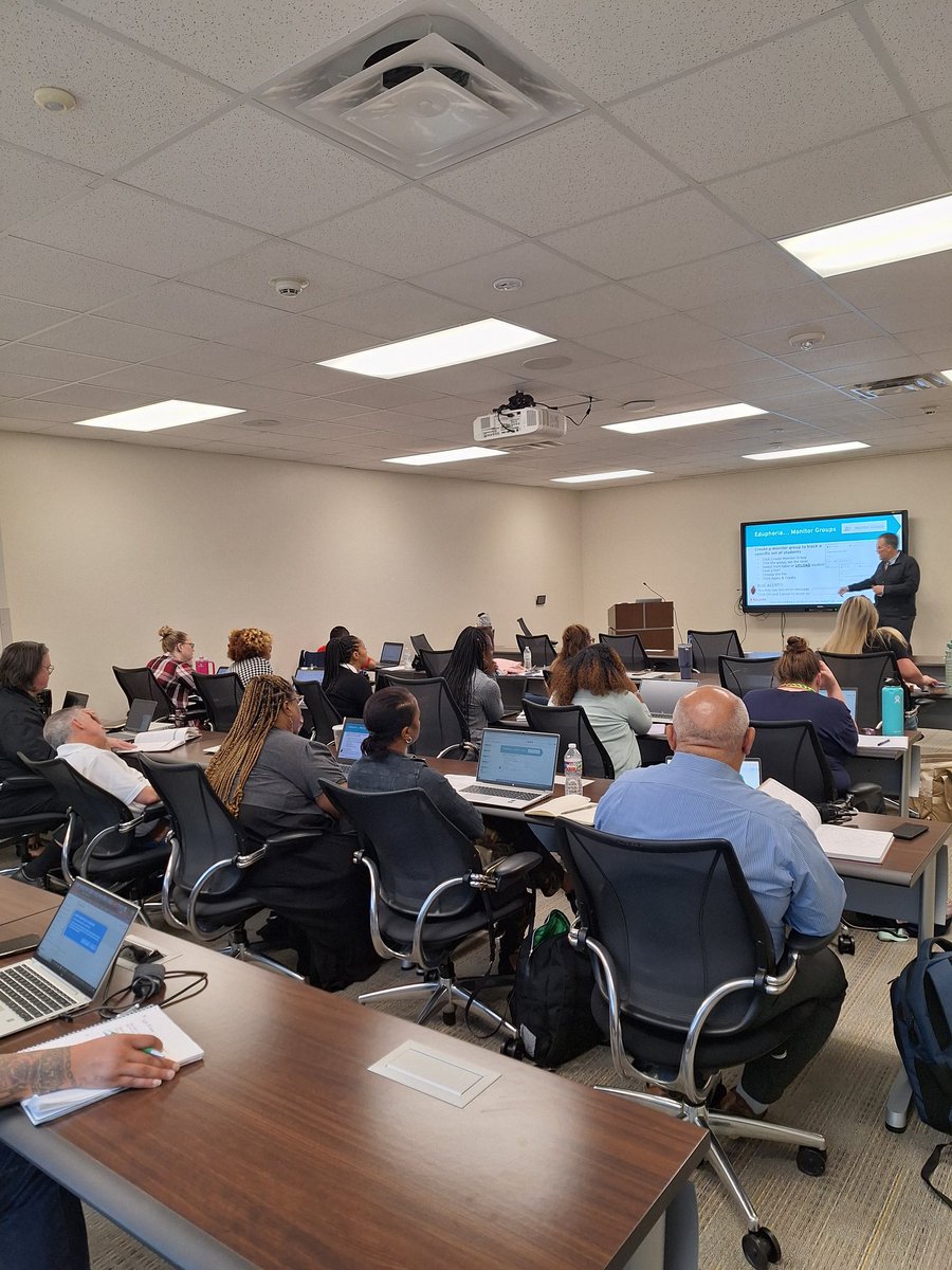 Our 9th/High School ADS group starting their morning off at a rotational training learning about TIA and Eduphoria. Thank you to HR and Scott for leading our session. #AlwaysLearning #ADSConnected #AldineImpact <a href="/Shana_Keller6/">Shana Keller</a> <a href="/tmeieredu/">Taryn Meier</a> <a href="/mimuntx07/">Rebecca Munson</a> <a href="/AldineISD/">Aldine ISD</a>