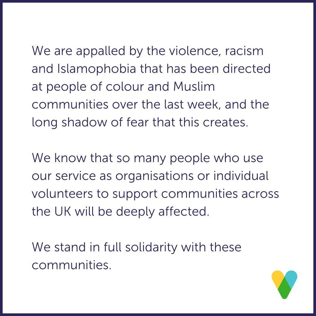 Read our full statement in response to the wave of racist violence that has taken place across the UK over the last week on our website: buff.ly/4daNhnD