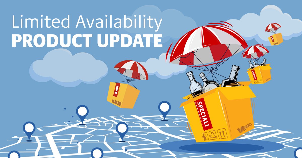 VirginiaABC's tweet photo. 🚨 Starting today, Virginia ABC will begin a new distribution process for limited availability products. 🚨

Bottles will be put on the shelf for sale on a store-by-store basis. These sales will occur at random locations, dates and times.

Details: https://t.co/iARFrfnKqd https://t.co/U8OhA0QqWo