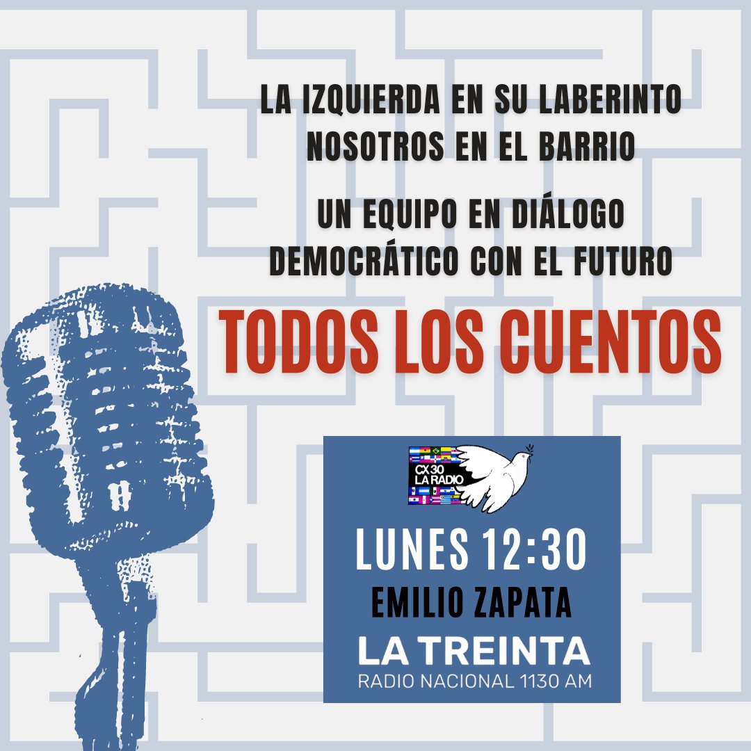 TodosCuentos_30's tweet photo. Contamos con editoriales en cada programa, así como con la presencia de expertos en diversas materias para profundizar en temas específicos y aportar diferentes puntos de vista. 🧠
🎙️Con una visión democrática y comprometida con el futuro, los esperamos cada lunes a las 12:30 https://t.co/Ow48PB5Lwn