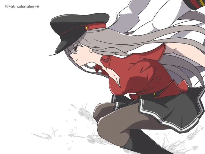 #艦これ版深夜の真剣お絵描き60分一本勝負#艦これ版真剣お絵描き60分一本勝負_20240806さらに向こうへ ガングート 