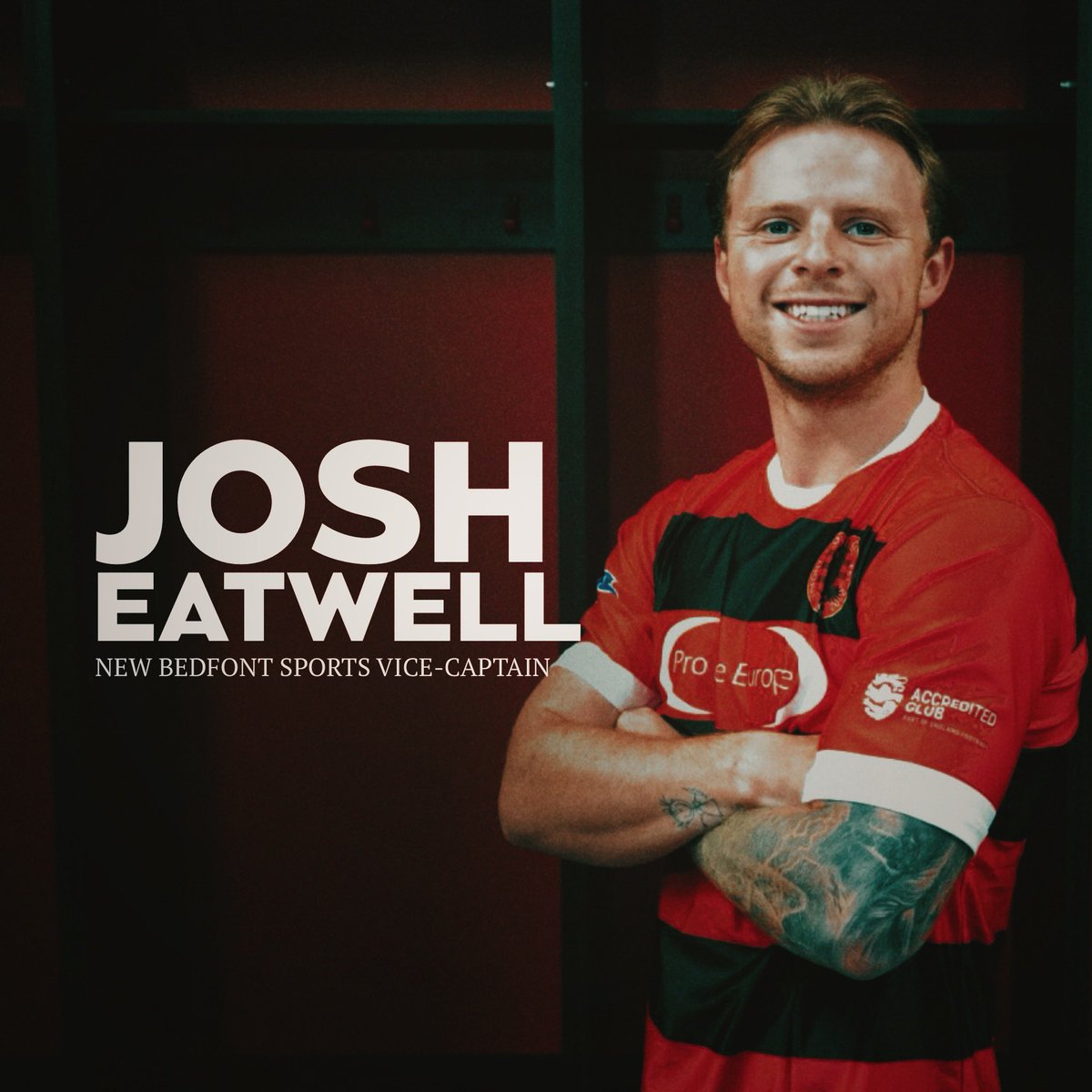 BSFC_Official's tweet photo. We’re thrilled to introduce our new Captains for the season! 🙌

🔴 Captain: Connagh Wilks
⚫️ Vice Captains: Josh Eatwell &amp; Max Webb

🔴⚫️

#nonleaguefootball #supportlocal #community #grassrootsfootball https://t.co/kcejOIDVlw