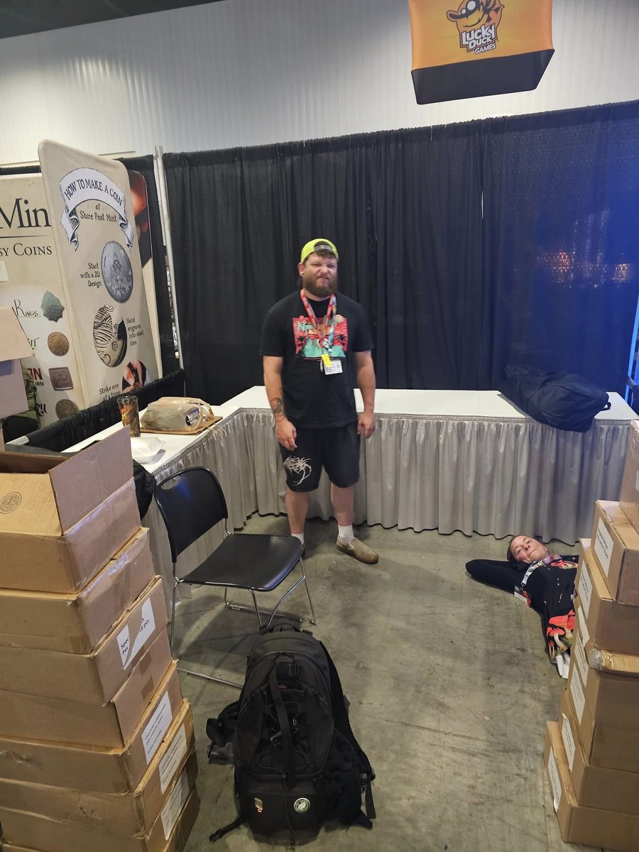 We did it!!! Year one in the bag. #gencon #GenCon2024 
<a href="/QuasiRealHouse/">MythCraft RPG</a>