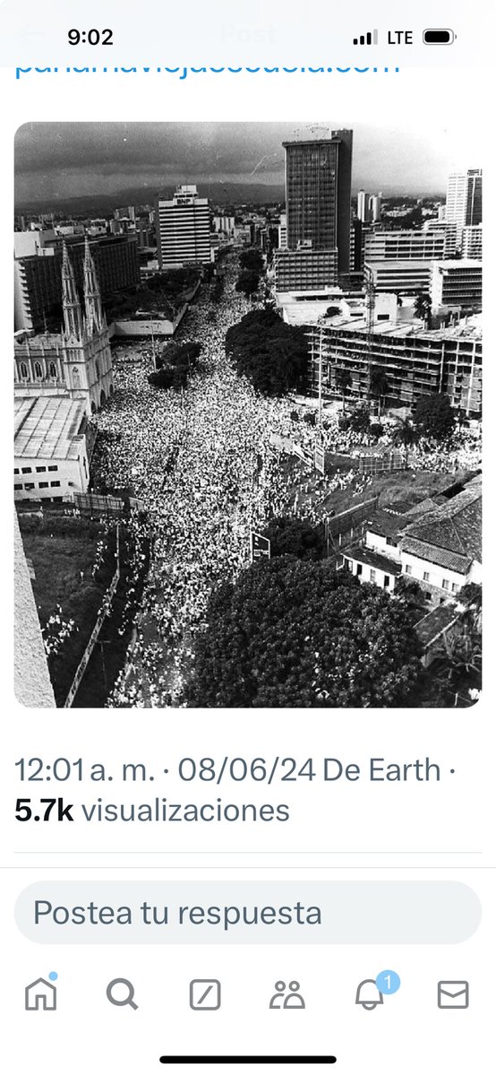 yeyobarria's tweet photo. Para recordar a los jóvenes la gran Concentración Civilista de protesta contra la dictadura 6 de agosto 1987. Sí se puede y se pudo! https://t.co/onvRobZoNZ