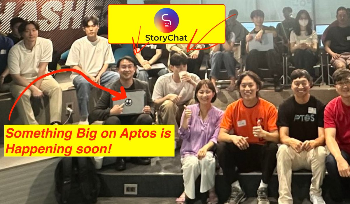 Something Awesome is going to Launch on the Aptos blockchain soon! New wave of content from 🇰🇷 with founders <a href="/albertstorychat/">Albert storychat</a> , @ARS_LJ ! Thanks to the Aptos team <a href="/christie__0/">Christie | Aptos</a> <a href="/0xjunha/">junha</a> <a href="/xljljljx/">LJ | Aptos</a>