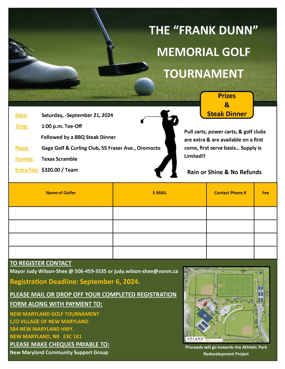 The "FrankDunn" Memorial Golf Tournament. - alh