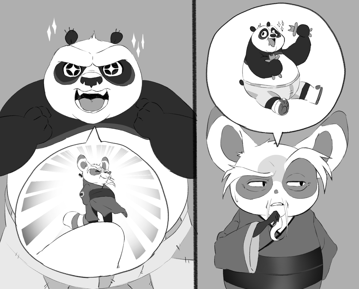 Hypnokoo's tweet photo. How the master and student perceive one another #KungFuPanda https://t.co/AJfS1Nco1C