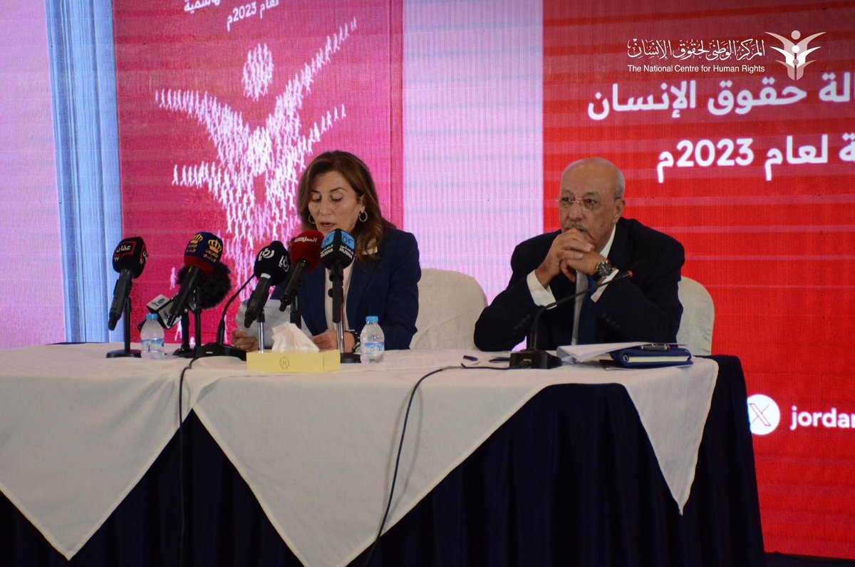 jotransparency's tweet photo. Adham Al-Raggad, member of #TransparencyKnights attended the launch of the 20th Annual Human Rights Report for 🇯🇴 2023.
The event featured Chairperson Samar Al-Hajj Hassan & Commissioner General Jamal Al-Shamileh, alongside officials, civil society, and media representatives. https://t.co/eqYEBoy0iq