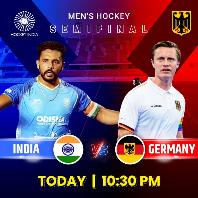 ddsportschannel's tweet photo. 2⃣ Semi-finals tonight!

Vinesh Phogat will be in action in Semifinal at 10:20 PM.

India vs Germany Semifinal at 10:30 PM .

Watch LIVE on DD Sports 1.0 📺 (DD Free Dish)

#Paris2024   #Olympics  #Hockey #wrestling