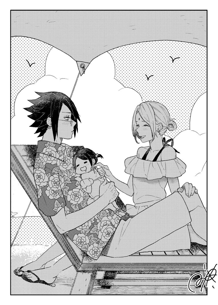 うちは一家の夏休みその4☀️🍅🌸🥗 
