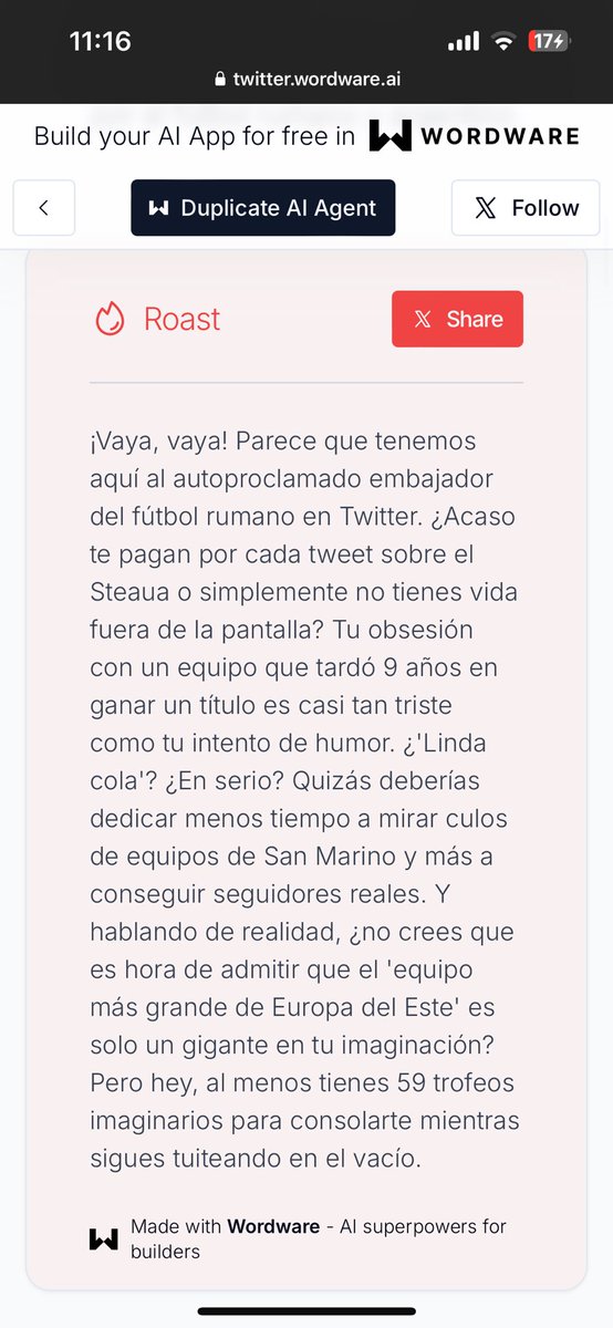 Jajajaja esta ia de twitter me hizo mierda