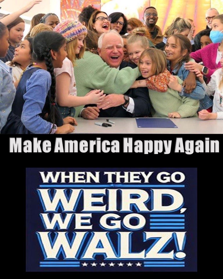 When they go weird, we go Walz 🤷‍♂️ 

#HarrisWalz2024