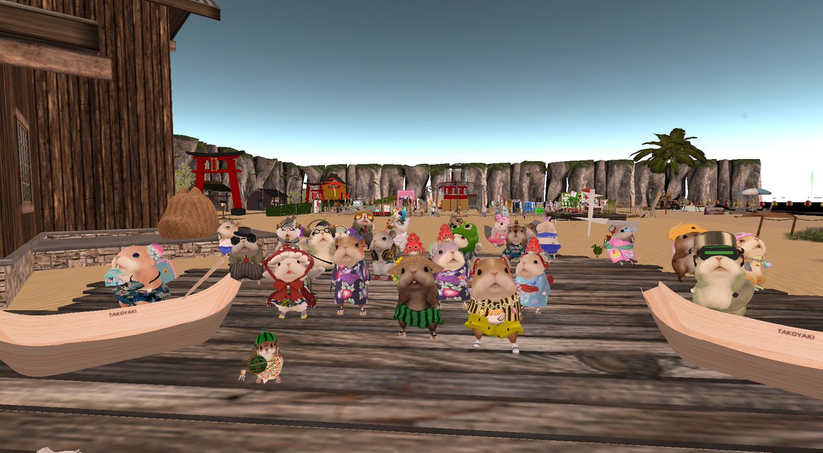 chigoine's tweet photo. リスタに負けない!ハムスタ!ハッピー!はむたろー! #SecondLife #ハム祭り #ham_fes https://t.co/3qM7dPgX7y