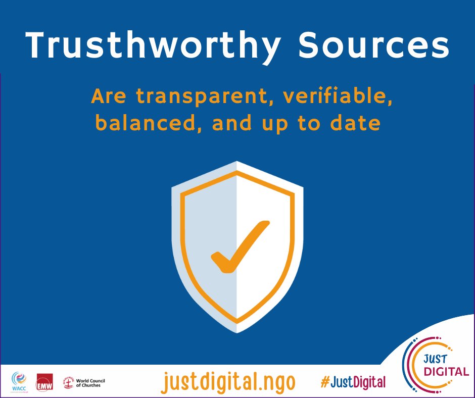 waccglobal's tweet photo. #DYK? Not all search results are created equal.
Join our #OnlineCourse “Just Digital” to learn to discern what is trustworthy info & navigate wisely online ➡️ https://t.co/jGQQcfnB7h
#JustDigital with Ev. Mission Weltweit & @Oikoumene
#JustDigitalTuesday #WACC #DigitalJustice https://t.co/knsl7G5XHy