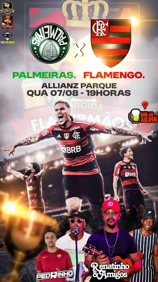 fla2irmaos's tweet photo. Amanhã!!! Quarta feira de decisão na Copa do Brasil 🏆

Porco x Flamengo com aquela Roda de Samba do Renatinho do Cavaco 🎸🚀🚀🚀

Promoções de bebidas e drinks! 🍻🍹

Local: esquina do Bar do Silvio, 2 irmãos. https://t.co/Fg87VWNcDQ