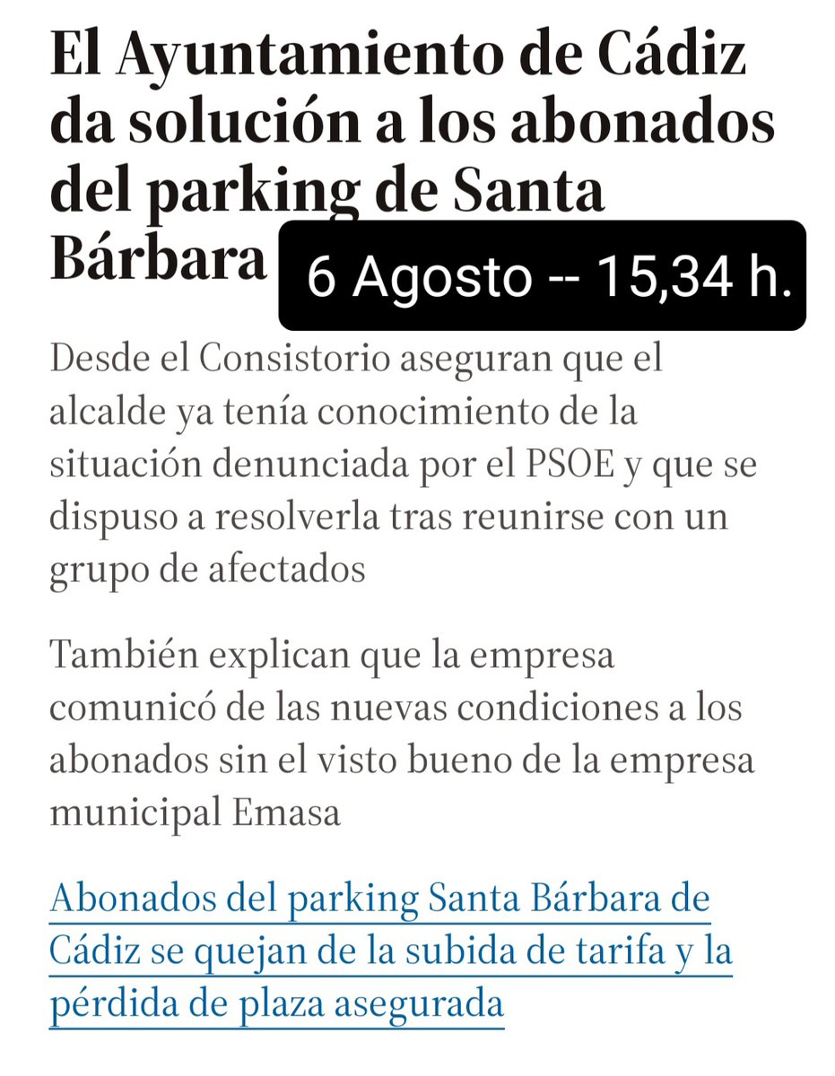 OscarTorresCFS's tweet photo. Nos alegra que una denuncia del @CadizPSOE haya obligado a reaccionar al Ayuntamiento y de marcha atrás.

No podíamos permitir que un grupo de gaditan@s se vieran perjudicad@s ante la pasividad de Bruno García.

El alcalde sigue llegando tarde a todo. https://t.co/8S5cSU8jU7
