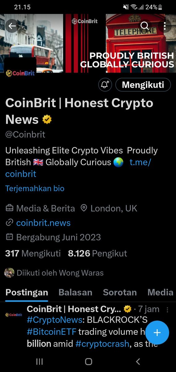 AzfakholifBC's tweet photo. @jihanicorn @Coinbrit Done https://t.co/HxVnqdqslf