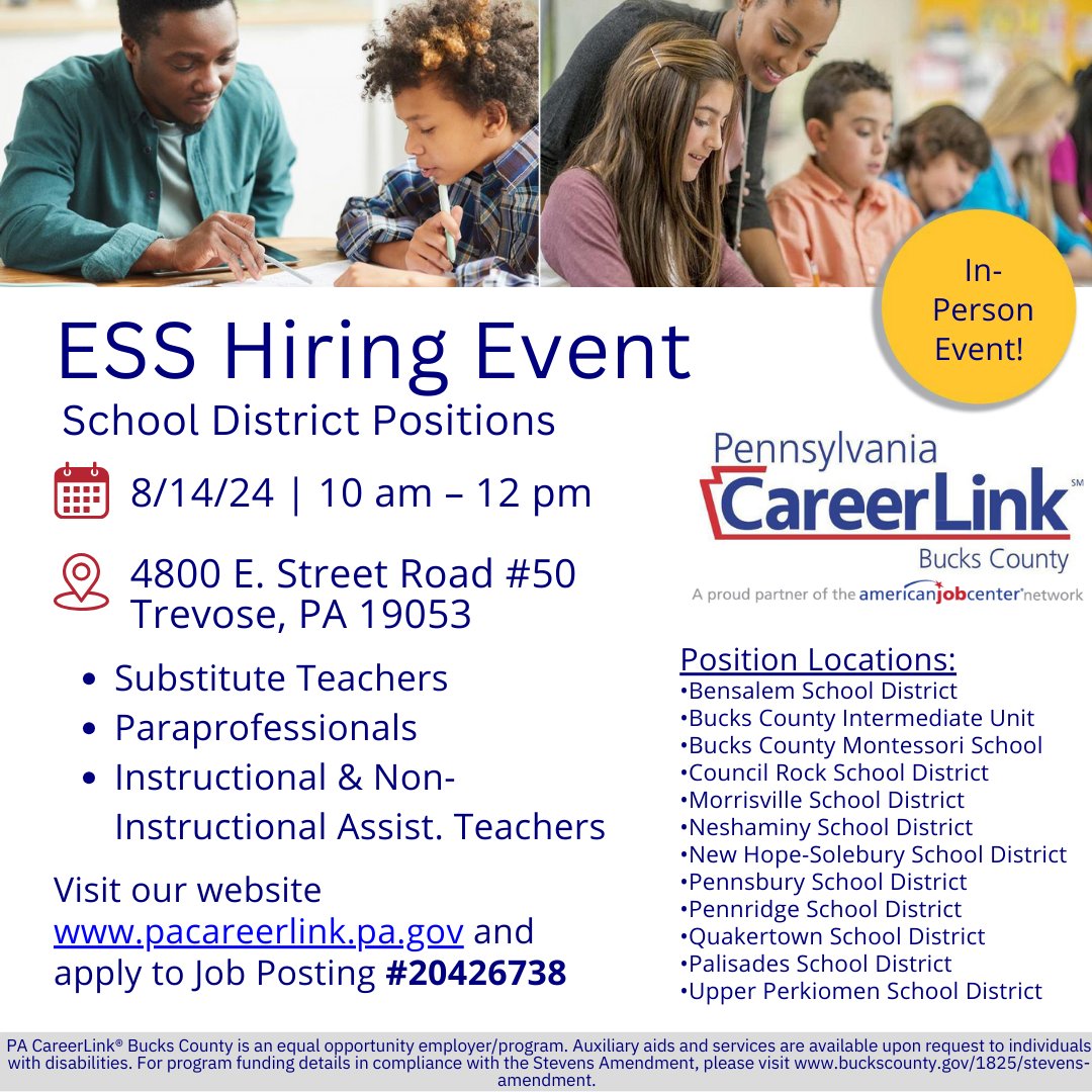 PA CareerLink® Bucks County tweet media